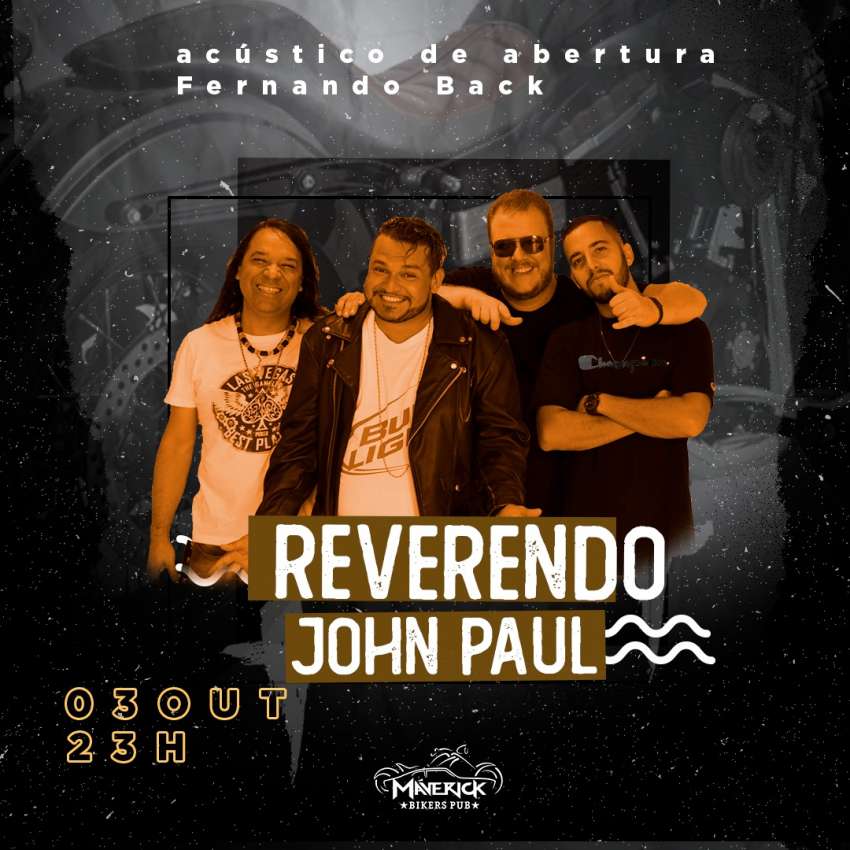 Reverendo John Paul | Maverick Bikers Pub | OndeTemBalada.com Reverendo John Paul | Maverick Bikers Pub | OndeTemBalada.com