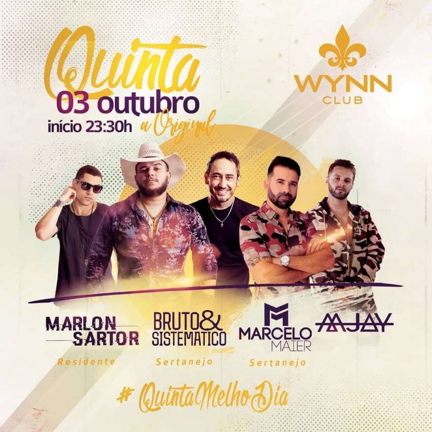 Quinta a Original | Wynn Club | OndeTemBalada.com Quinta a Original | Wynn Club | OndeTemBalada.com