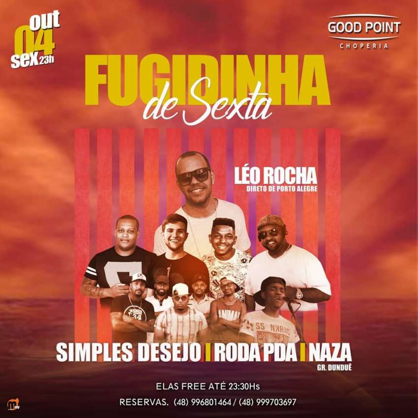 Fugidinha de Sexta | Good Point Choperia | OndeTemBalada.com Fugidinha de Sexta | Good Point Choperia | OndeTemBalada.com