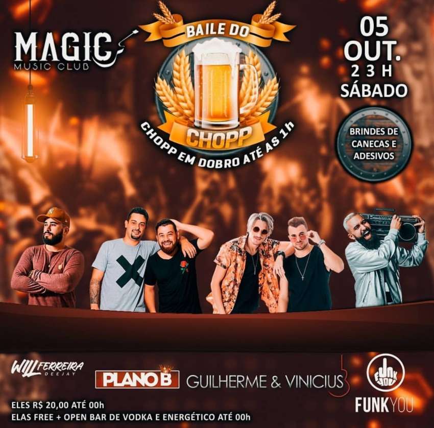 Baile do Chopp | Magic Music Club | OndeTemBalada.com Baile do Chopp | Magic Music Club | OndeTemBalada.com