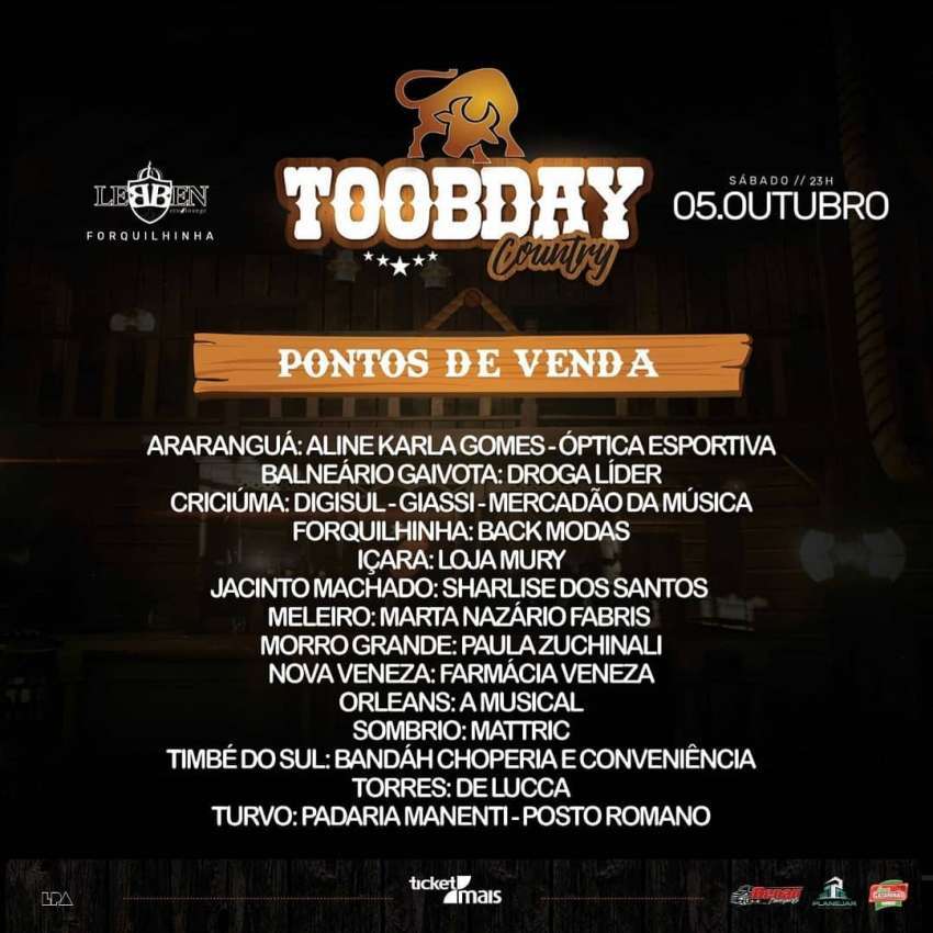 Toobday Country | Lebben Eco Lounge | OndeTemBalada.com