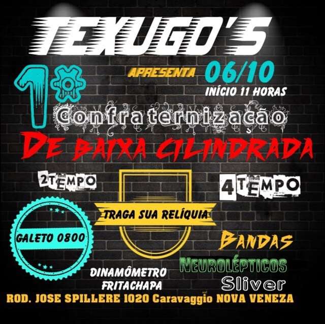 Confraternização de Baixa Cilindrada | Texugo Biker's Pub | OndeTemBalada.com Confraternização de Baixa Cilindrada | Texugo Biker's Pub | OndeTemBalada.com