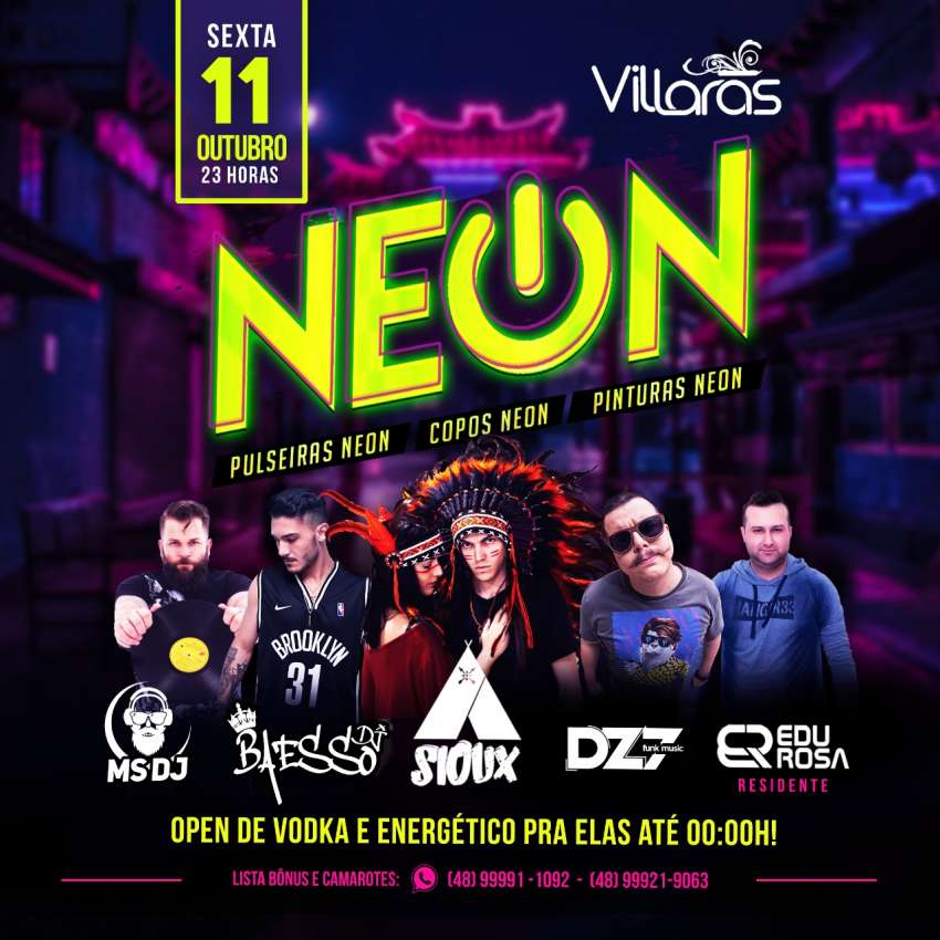 NEON | Villaras | OndeTemBalada.com NEON | Villaras | OndeTemBalada.com