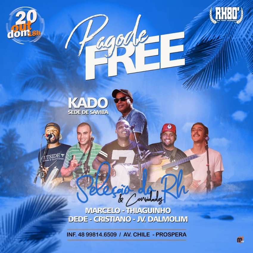 Pagode Free | RH80' Bar | OndeTemBalada.com Pagode Free | RH80' Bar | OndeTemBalada.com
