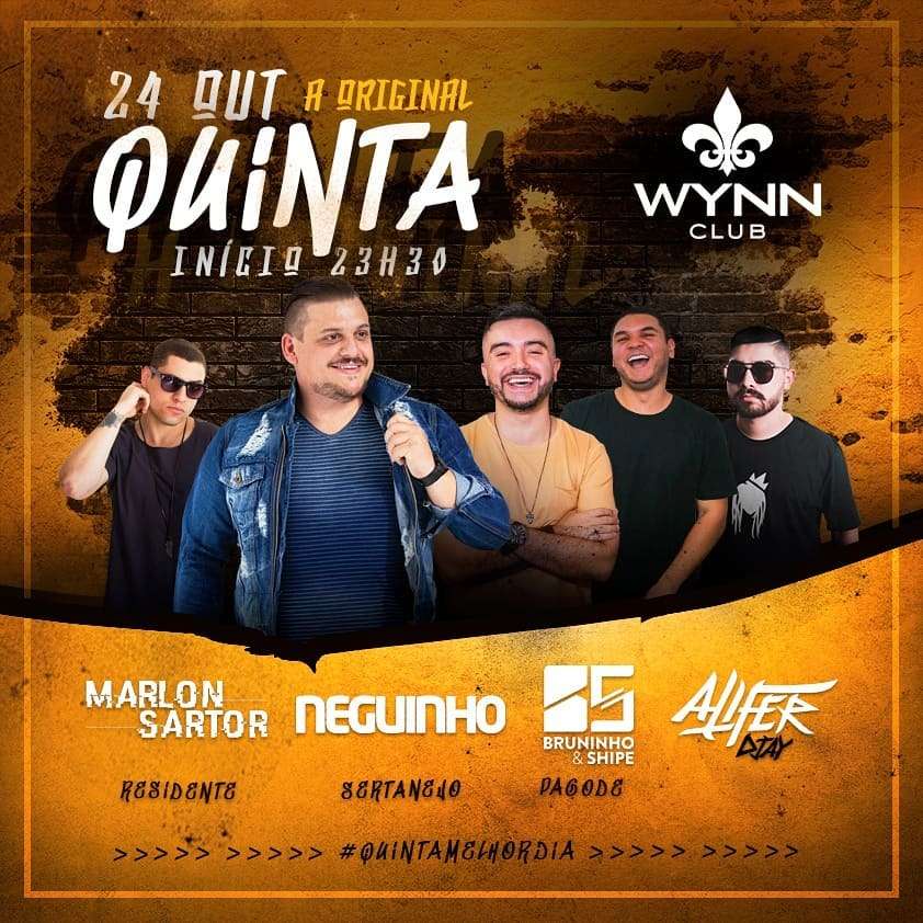 Quinta A Original | Wynn Club | OndeTemBalada.com Quinta A Original | Wynn Club | OndeTemBalada.com