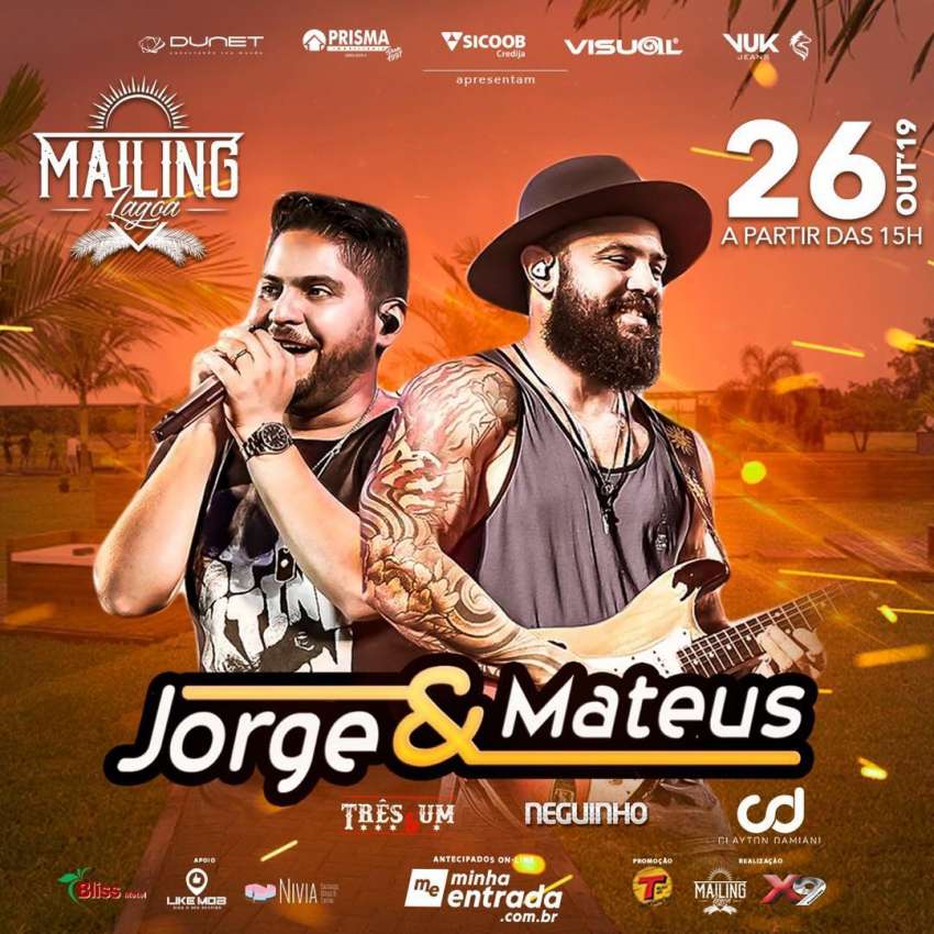 Jorge & Mateus | Mailing Lagoa | OndeTemBalada.com Jorge & Mateus | Mailing Lagoa | OndeTemBalada.com