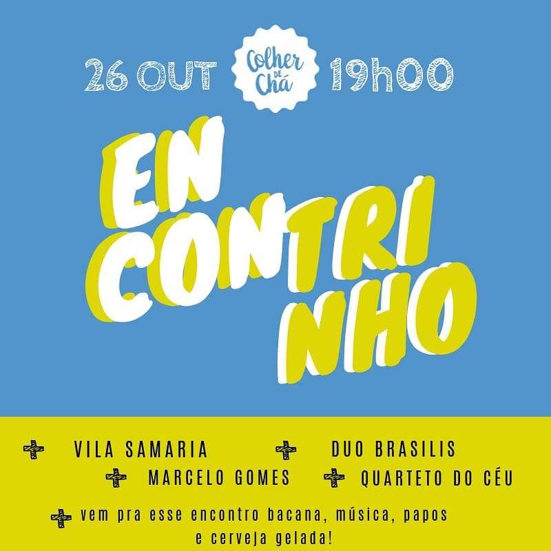 Encontrinho | Colher de Chá | OndeTemBalada.com Encontrinho | Colher de Chá | OndeTemBalada.com