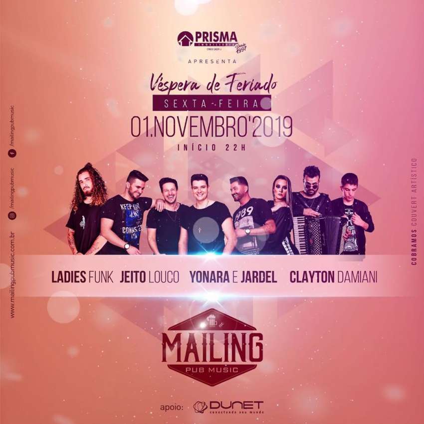 Sexta Mailing | Mailing Pub Music | OndeTemBalada.com Sexta Mailing | Mailing Pub Music | OndeTemBalada.com