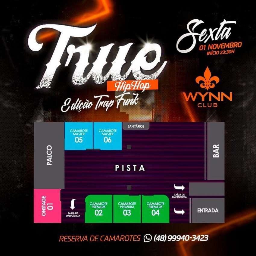 True Hip Hop | Wynn Club | OndeTemBalada.com True Hip Hop | Wynn Club | OndeTemBalada.com