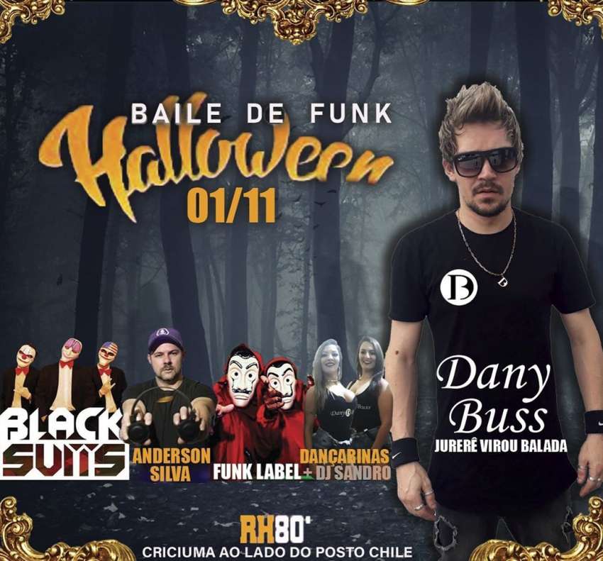 Baile de Funk Holloween | RH80' Bar | OndeTemBalada.com