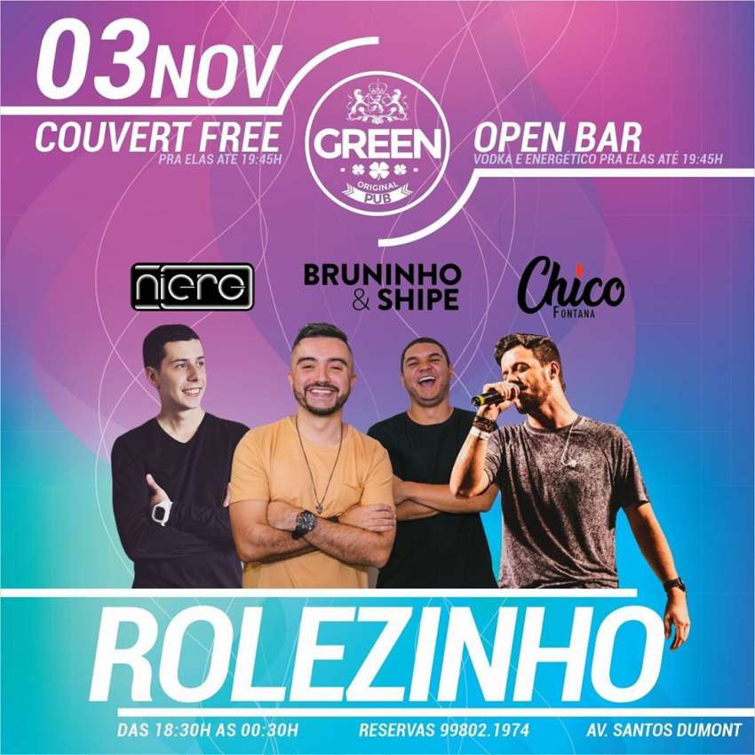 Rolezinho | Green Original Pub | OndeTemBalada.com Rolezinho | Green Original Pub | OndeTemBalada.com