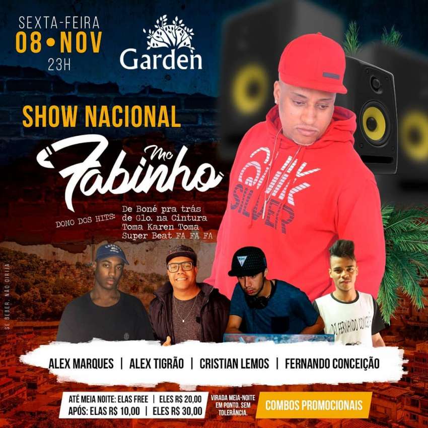MC Fabinho | Garden | OndeTemBalada.com MC Fabinho | Garden | OndeTemBalada.com