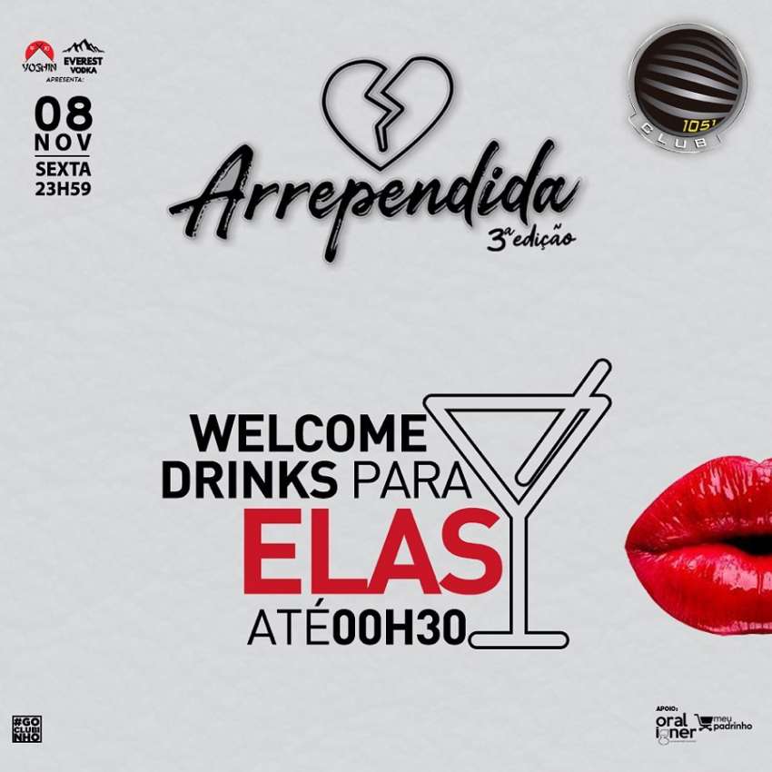 Arrependida 3ª Edição | 1051 Club | OndeTemBalada.com Arrependida 3ª Edição | 1051 Club | OndeTemBalada.com