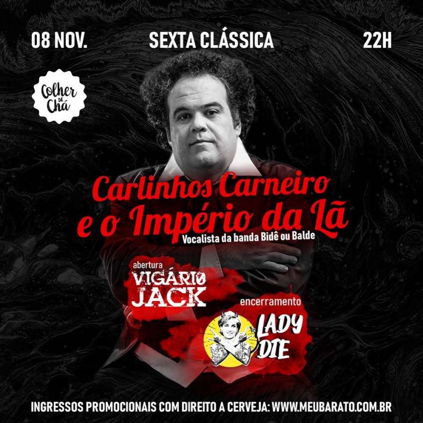 Sexta Clássica | Colher de Chá | OndeTemBalada.com Sexta Clássica | Colher de Chá | OndeTemBalada.com