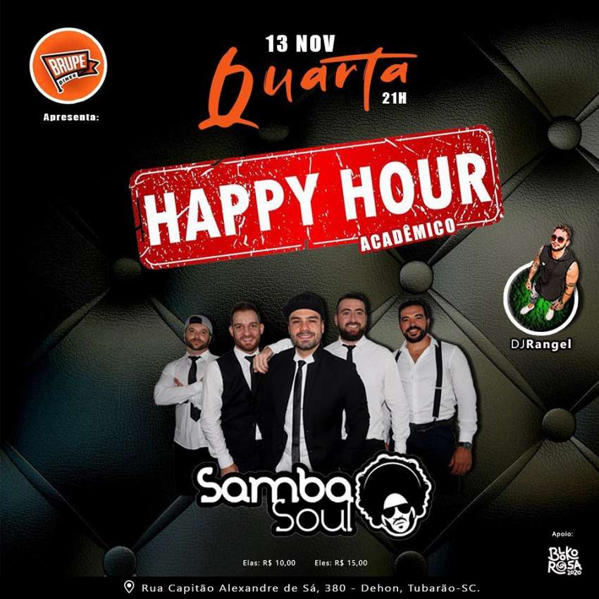 Happy Hour Acadêmico | Brupe Diner | OndeTemBalada.com Happy Hour Acadêmico | Brupe Diner | OndeTemBalada.com