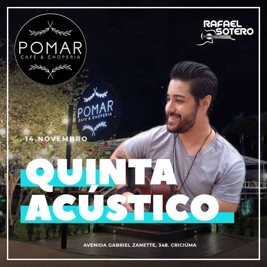 Acústico | Pomar Café & Choperia | OndeTemBalada.com Acústico | Pomar Café & Choperia | OndeTemBalada.com