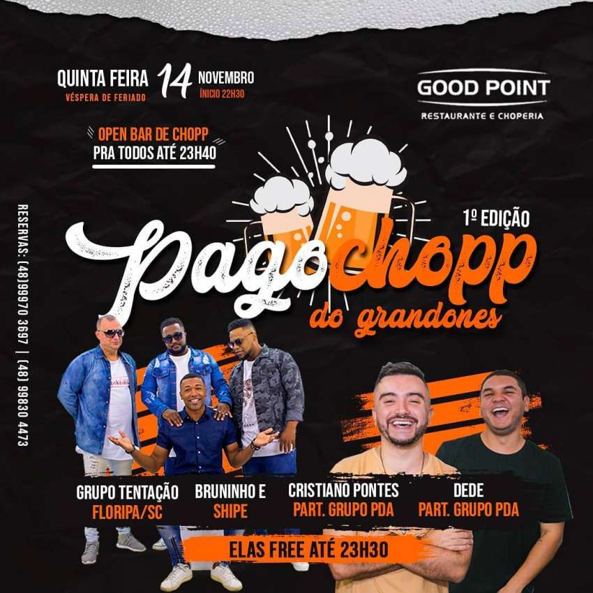Pagochopp | Good Point Choperia | OndeTemBalada.com Pagochopp | Good Point Choperia | OndeTemBalada.com