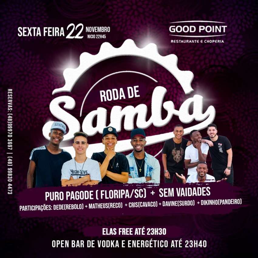 Roda de Samba | Good Point Choperia | OndeTemBalada.com Roda de Samba | Good Point Choperia | OndeTemBalada.com