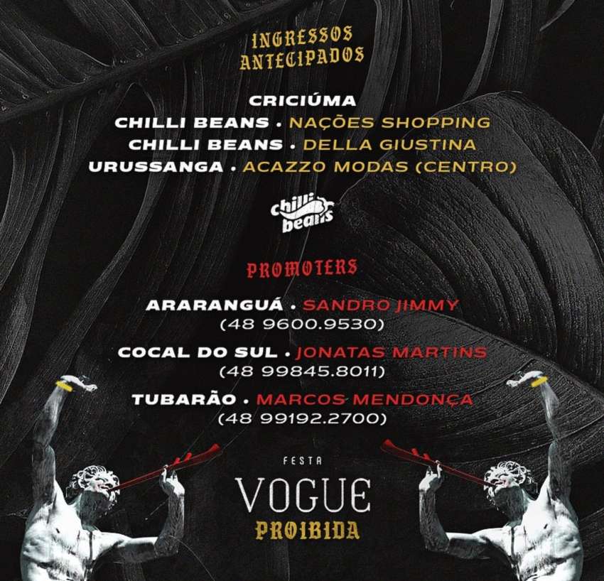 Vogue Proibida | Colher de Chá | OndeTemBalada.com Vogue Proibida | Colher de Chá | OndeTemBalada.com