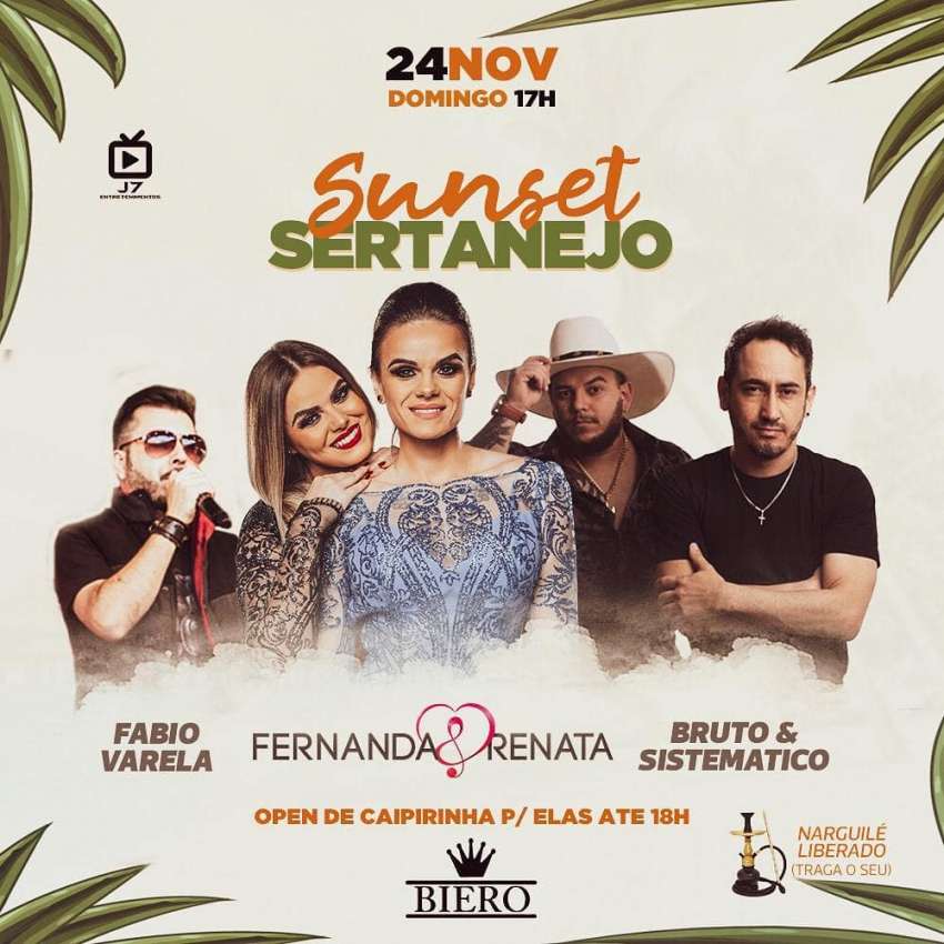 Sunset Sertanejo  | Biero Rotisserie & Choperia | OndeTemBalada.com