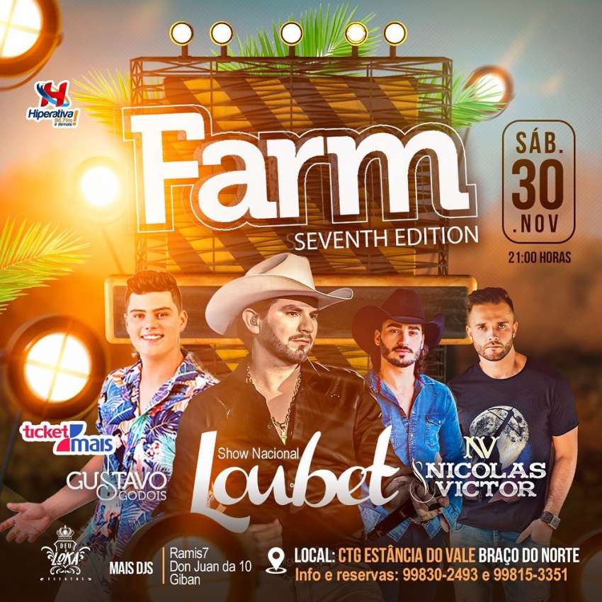 Farm | Loubet | Centro de Eventos Expovale | OndeTemBalada.com Farm | Loubet | Centro de Eventos Expovale | OndeTemBalada.com