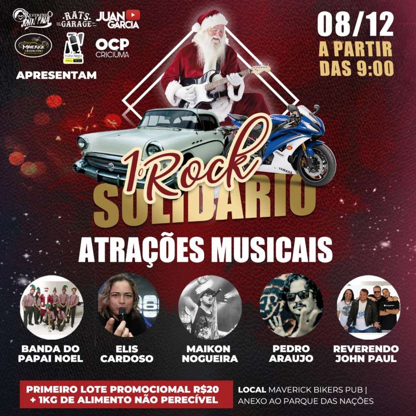 Rock Solidário | Maverick Bikers Pub | OndeTemBalada.com Rock Solidário | Maverick Bikers Pub | OndeTemBalada.com