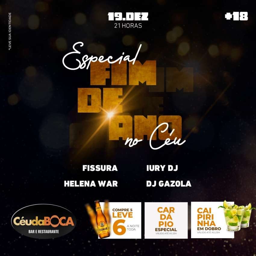 Especial de Fim de Ano | Céu da Boca | OndeTemBalada.com Especial de Fim de Ano | Céu da Boca | OndeTemBalada.com