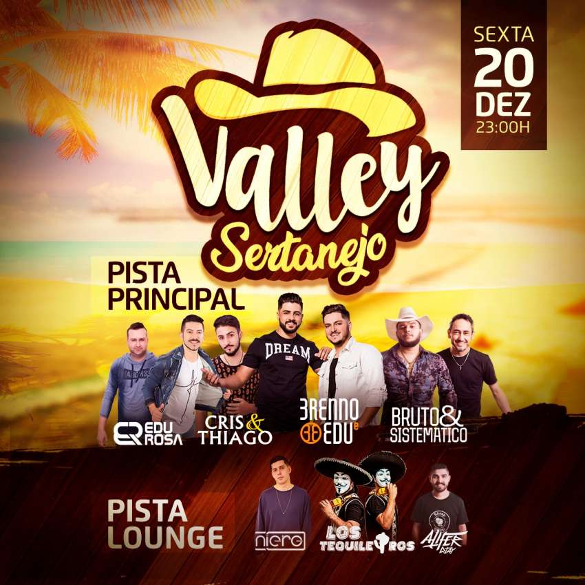 Valley Sertanejo | Valley Beach Club | OndeTemBalada.com Valley Sertanejo | Valley Beach Club | OndeTemBalada.com
