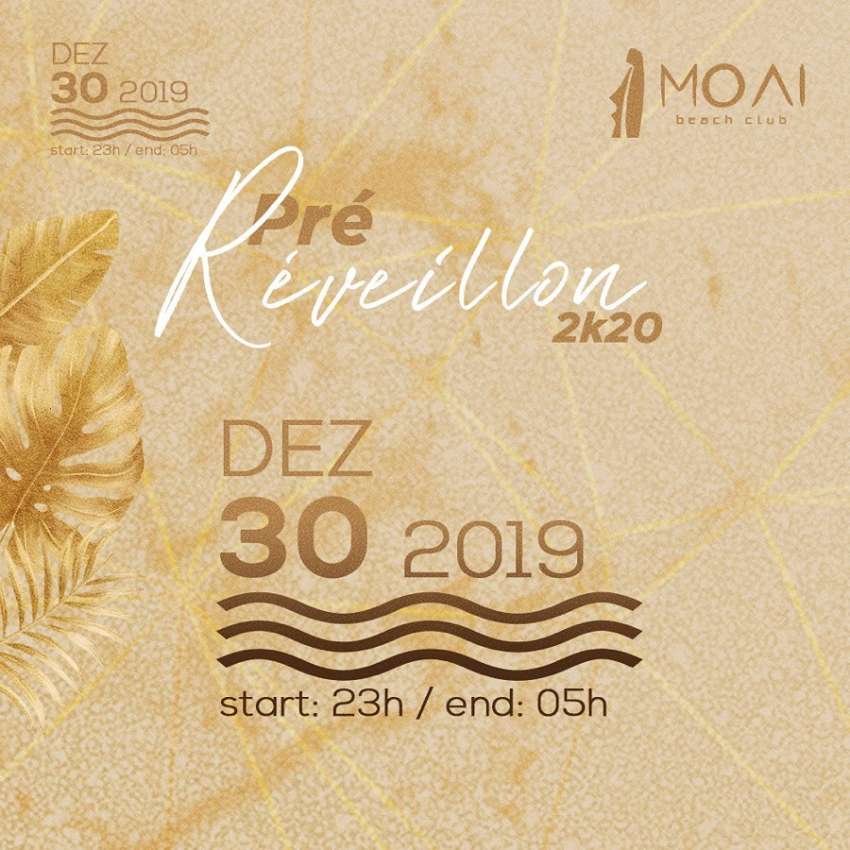 Pré Reveillon 2k20 | Moai Beach Club | OndeTemBalada.com Pré Reveillon 2k20 | Moai Beach Club | OndeTemBalada.com