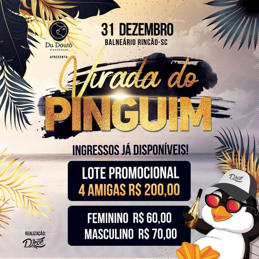 Virada do Pinguim | Balneário Rincão | OndeTemBalada.com Virada do Pinguim | Balneário Rincão | OndeTemBalada.com