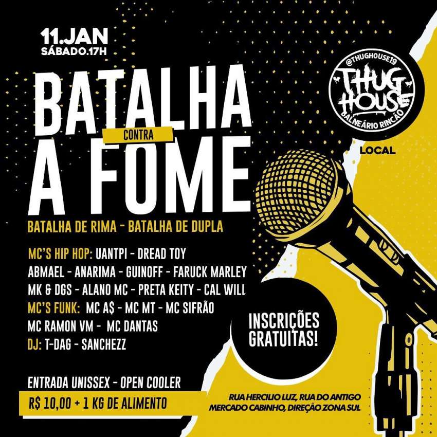 Batalha Contra a Fome | Thug House | OndeTemBalada.com Batalha Contra a Fome | Thug House | OndeTemBalada.com