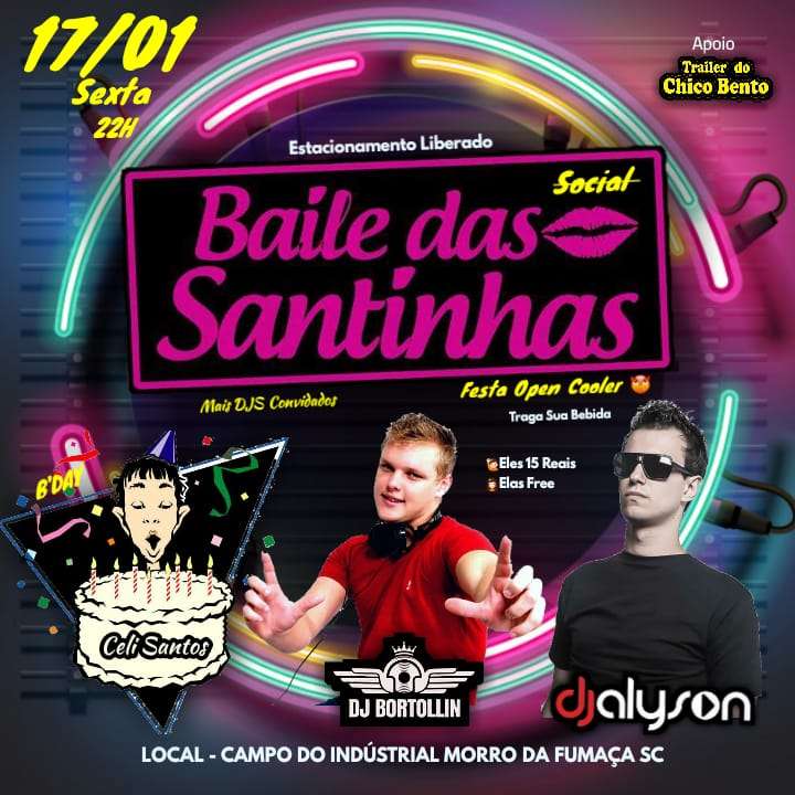 Baile das Santinhas | Campo Industrial | OndeTemBalada.com Baile das Santinhas | Campo Industrial | OndeTemBalada.com