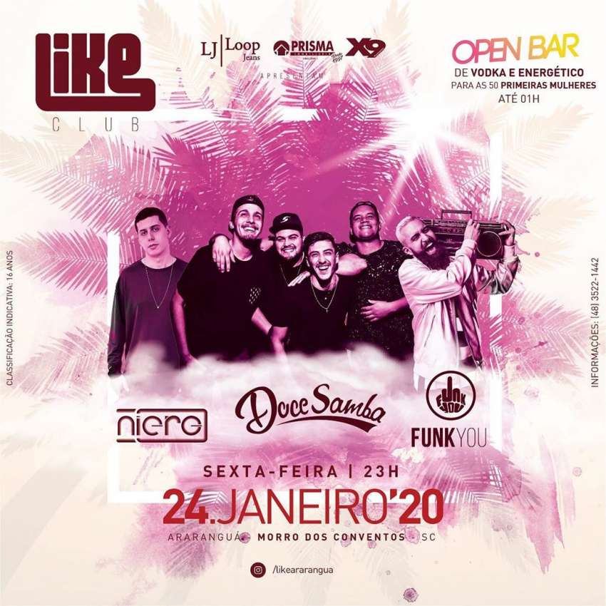 Sexta Like | Like Clube | OndeTemBalada.com Sexta Like | Like Clube | OndeTemBalada.com