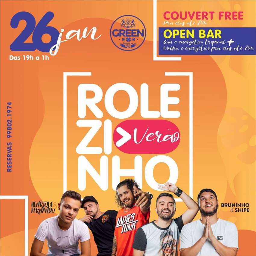 Rolezinho | Green Original Pub | OndeTemBalada.com Rolezinho | Green Original Pub | OndeTemBalada.com