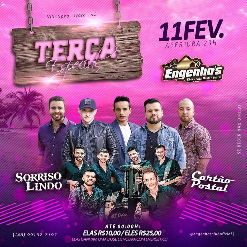 Terça Especial | Engenho's Club | OndeTemBalada.com Terça Especial | Engenho's Club | OndeTemBalada.com
