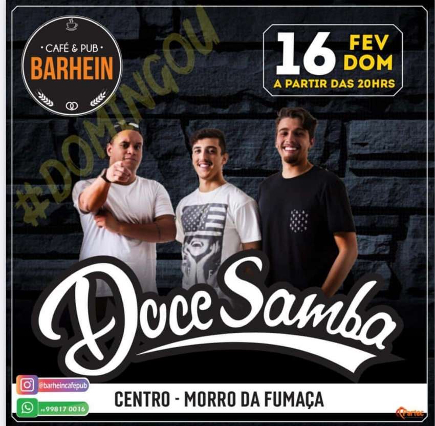 Doce Samba | Barhein Café & Pub | OndeTemBalada.com Doce Samba | Barhein Café & Pub | OndeTemBalada.com