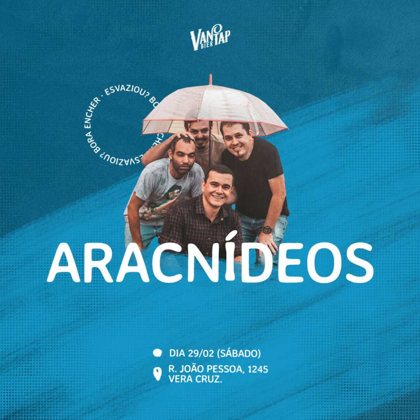 Aracnídeos | Van Tap Bier | OndeTemBalada.com Aracnídeos | Van Tap Bier | OndeTemBalada.com