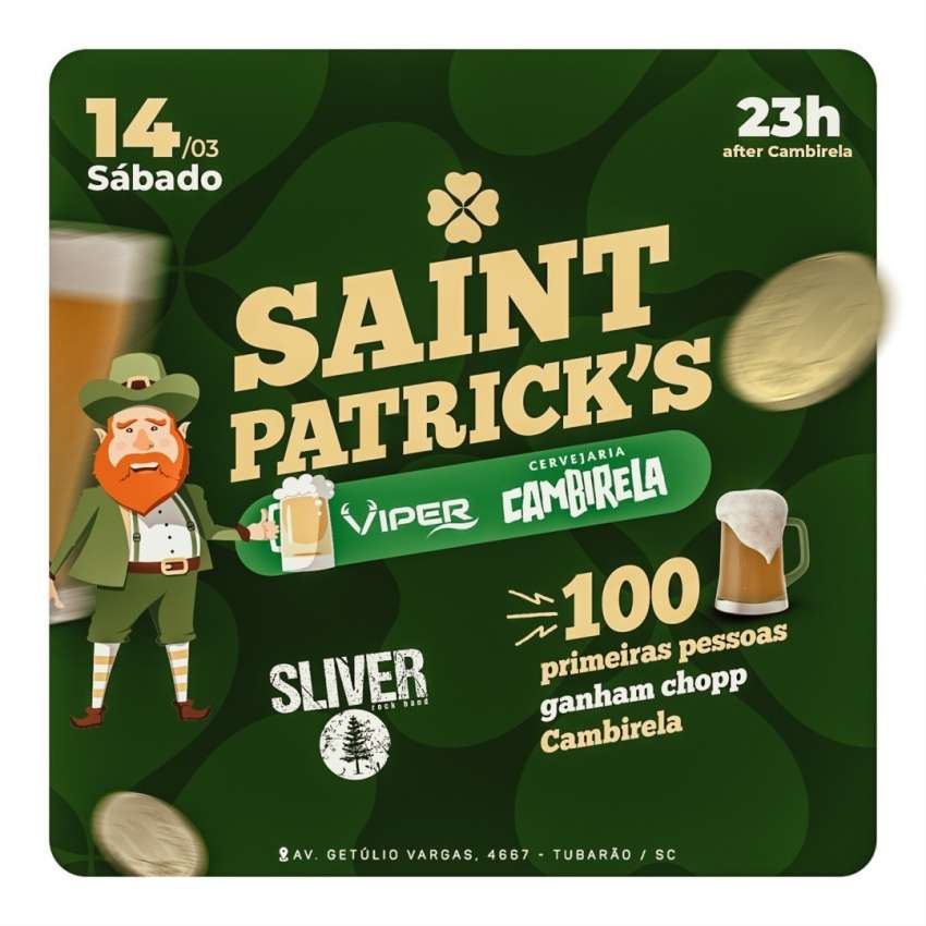 Saint Patrick's | Viper | OndeTemBalada.com Saint Patrick's | Viper | OndeTemBalada.com