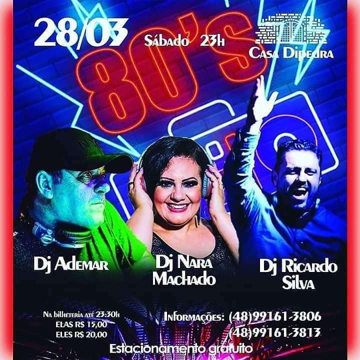 80's | Casa DiPedra | OndeTemBalada.com 80's | Casa DiPedra | OndeTemBalada.com