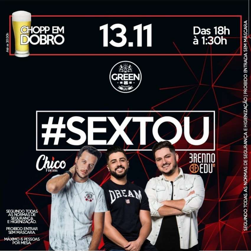 #Sextou | Green Original Pub | OndeTemBalada.com #Sextou | Green Original Pub | OndeTemBalada.com