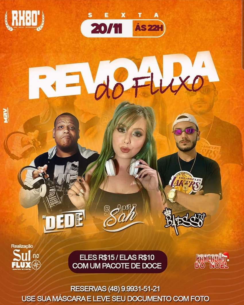 Revoada do Fluxo | RH80' Bar | OndeTemBalada.com Revoada do Fluxo | RH80' Bar | OndeTemBalada.com