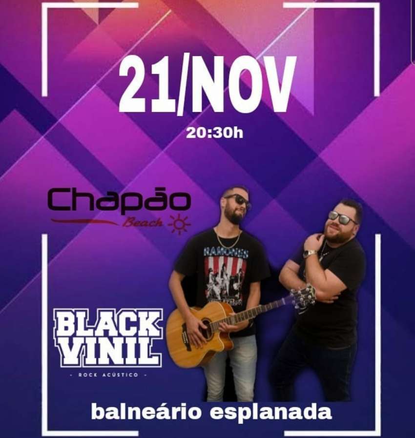 Black Vinil | Chapão Beach | OndeTemBalada.com Black Vinil | Chapão Beach | OndeTemBalada.com