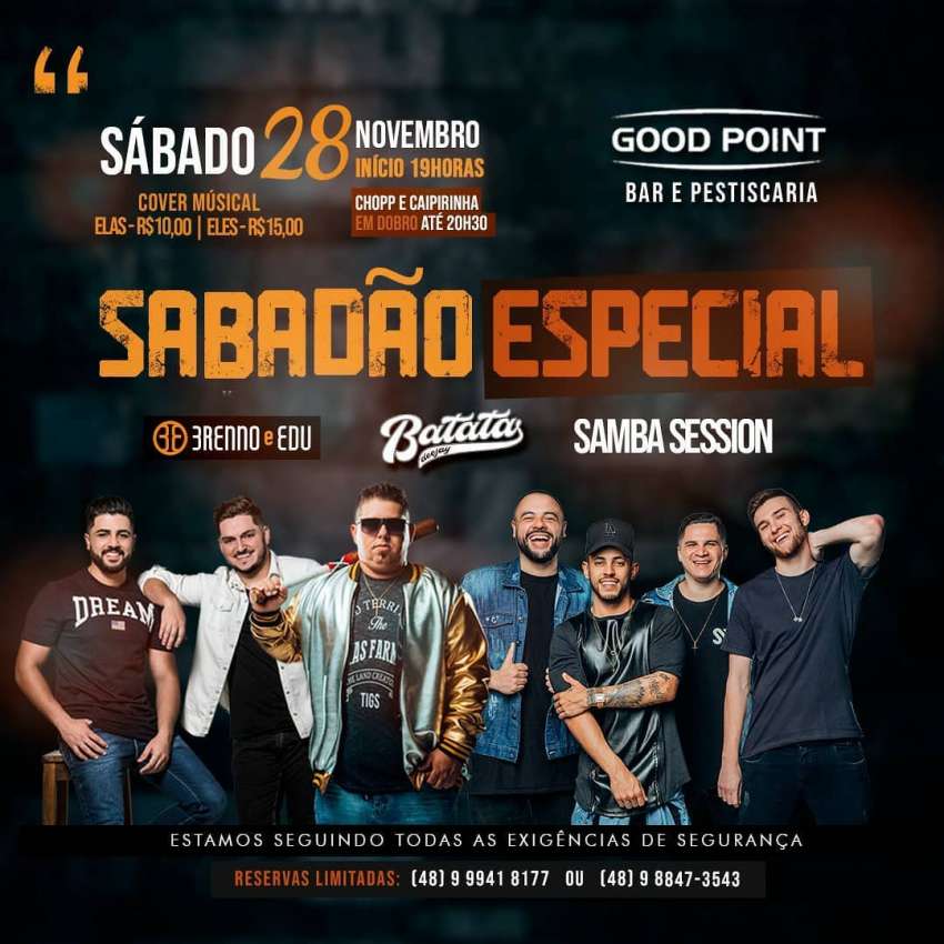 Sabadão Especial | Good Point Choperia | OndeTemBalada.com Sabadão Especial | Good Point Choperia | OndeTemBalada.com
