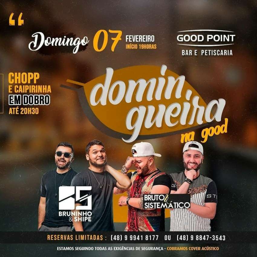 Domingueira | Good Point Choperia | OndeTemBalada.com Domingueira | Good Point Choperia | OndeTemBalada.com