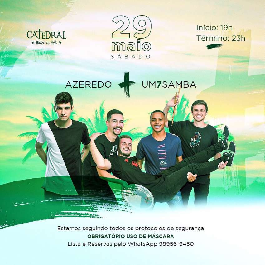 Azeredo + Um7samba | Catedral Music In Park. | OndeTemBalada.com Azeredo + Um7samba | Catedral Music In Park. | OndeTemBalada.com