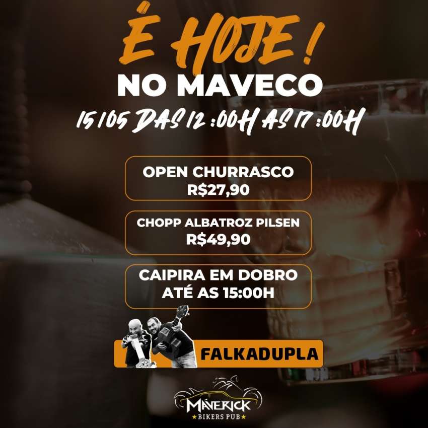 Falkadupla | Maverick Bikers Pub | OndeTemBalada.com Falkadupla | Maverick Bikers Pub | OndeTemBalada.com