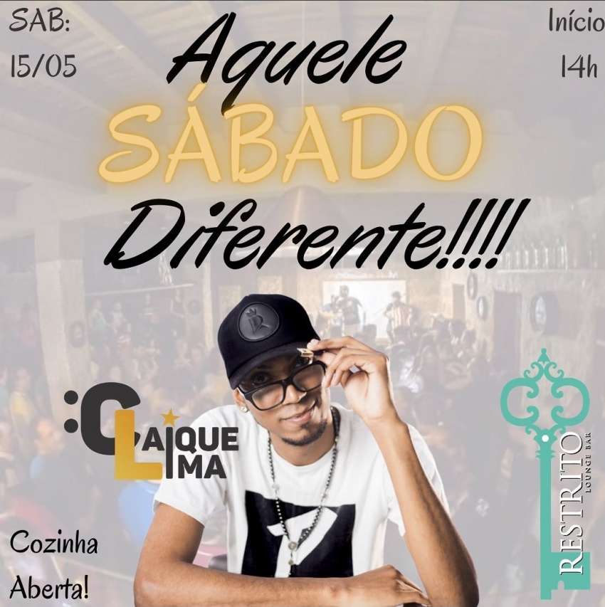 Aquele Sábado Diferente | Restrito Lounge Bar | OndeTemBalada.com Aquele Sábado Diferente | Restrito Lounge Bar | OndeTemBalada.com