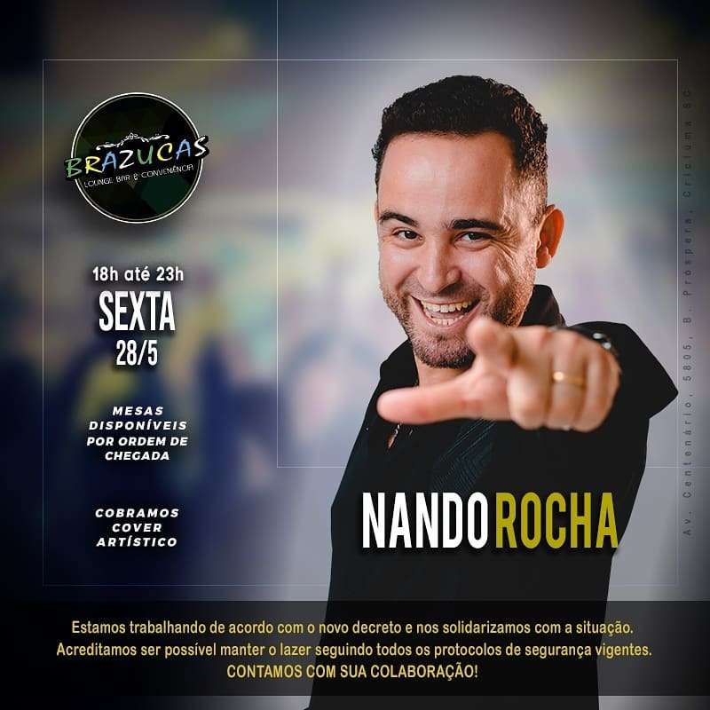 Nando Rocha | Brazucas Lounge Bar | OndeTemBalada.com Nando Rocha | Brazucas Lounge Bar | OndeTemBalada.com