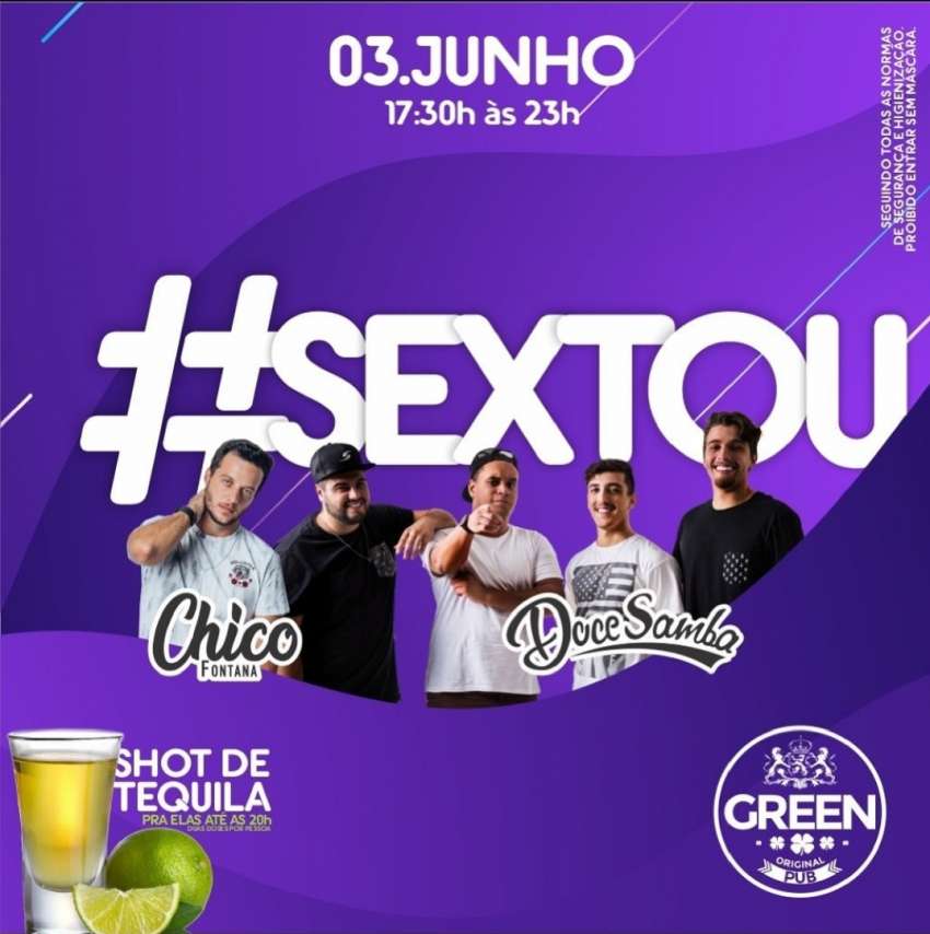 #SEXTOU | Green Original Pub | OndeTemBalada.com #SEXTOU | Green Original Pub | OndeTemBalada.com