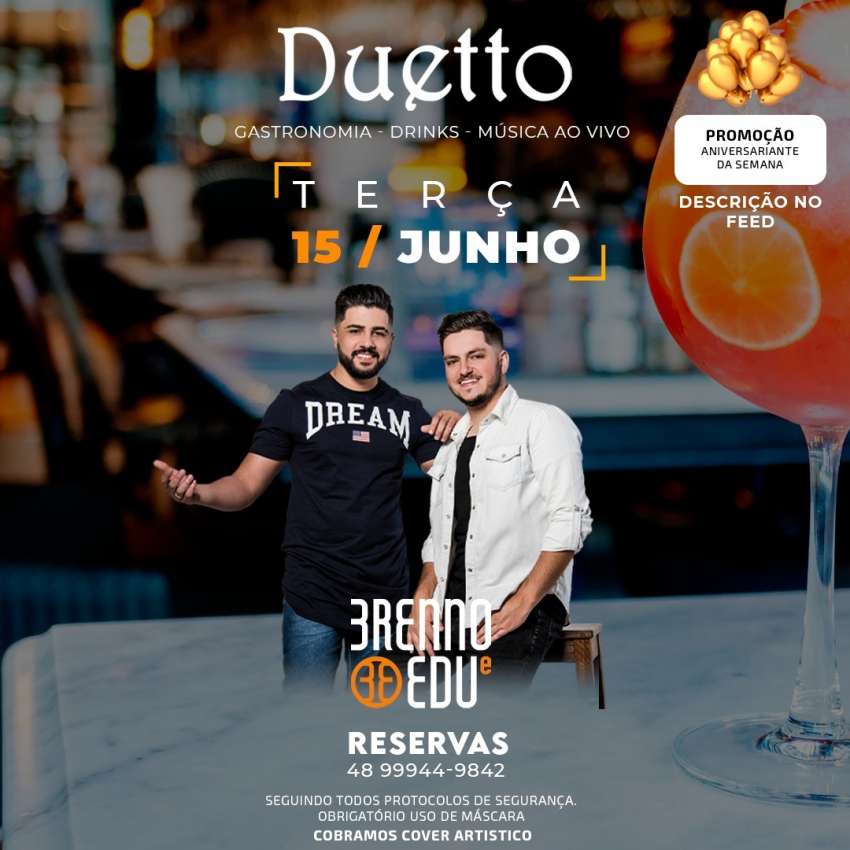 Brenno e Edu | Duetto | OndeTemBalada.com Brenno e Edu | Duetto | OndeTemBalada.com